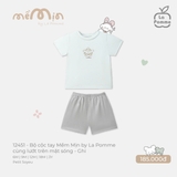 (6M-2Y) LP - Bộ cộc tay Mềm Mịn by La Pomme cùng lướt trên mặt sóng - Ghi