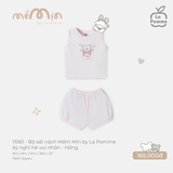 (6M-2Y) LP S30 - Bộ sát nách Mềm Mịn by La Pomme kỳ nghỉ hè vui nhộn - Hồng