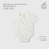 (0M-9M) LP - Body chip cộc mở cúc La Pomme đại dương diệu kỳ - Hồng
