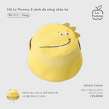(44CM-52CM) LP G20 - Mũ La Pomme 2 vành đa năng chào hè - Vàng
