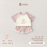 (9M-3Y) EMBES - Bộ cộc phối màu Grocery day - 26-K2-06