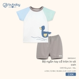 (6M-4Y) BU - Bộ ngắn tay cổ tròn in vịt con - SBB1304VC