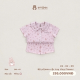 (9M-3Y) EMBES - Bộ pijama cộc tay tiny flower - 26-K2-09