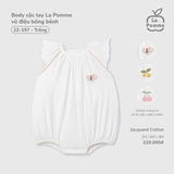 (3M-9M) LP - Body cộc tay La Pomme vũ điệu bồng bềnh - Trắng