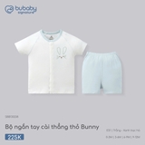 (0M-9M) BU - Bộ ngắn tay cài thẳng in Thỏ Bunny - SBB130238