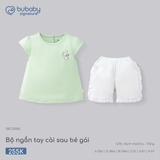 (6M-4Y) BU - Bộ ngắn tay cài sau bé gái - SBC1310BG