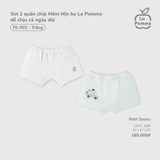 (12M-4Y) LP - Set 2 quần chip Mềm Mịn by La Pomme dễ chịu cả ngày dài - Trắng
