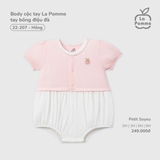 (0M-9M) LP - Body cộc tay La Pomme tay bồng điệu đà - Hồng