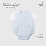 (0M-9M) LP - Body chip cộc La Pomme phi thuyền của bạn gấu - Xanh nhạt