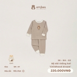(9M-3Y) EMBES - Bộ dài thông hơi Childhood dream - 26-K4-02