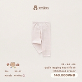 (9M-3Y) EMBES - Quần legging hoạ tiết kẻ Childhood dream - 26-K4-04