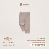 (9M-3Y) EMBES - Quần legging hoạ tiết kẻ Childhood dream - 26-K4-04