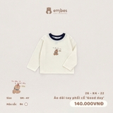 (9M-3Y) EMBES - Áo dài tay phối cổ Good day - 26-K4-22