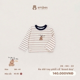 (9M-3Y) EMBES - Áo dài tay phối cổ Good day - 26-K4-22