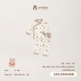 EMBES - Bộ dài tay cài chéo embes childhood - 26-B4-19