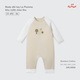 (3M-12M) LP - Body dài tay La Pomme khu vườn mùa thu - Be
