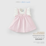 (6M-2Y) NOUS - Váy hồng phối thân trên trắng - 12-18M