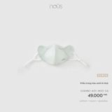(SML) Khẩu trang màu xanh lá nhạt - L -