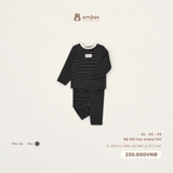 EMBES - Bộ dài tay enjoy fall đen - 26-K5-05