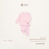 EMBES - Bộ giữ nhiệt cao cổ 'Enjoy fall' hồng - 26-K6-07