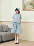 Evelyn Check Blue