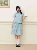 Evelyn Check Blue