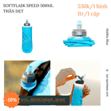 Bình mềm HydraPak SoftFlask Speed 500ml 2026 Thân dẹt
