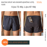 Quần Compressport Racing Split Short without Inner Brief - Bản không có lót trong (Nam)
