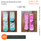 Tất cổ vừa Hoka Bondi Quarter Run Socks