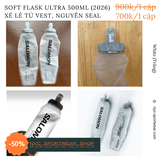 Bình mềm Salomon Soft Flask Ultra 500ml (1 cặp) - White (Trắng)