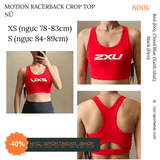 Áo bra thể thao 2XU Motion Racerback Crop Top (Nữ)