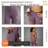 Quần bó Adidas Adizero 4 inch Short Tights  (Nữ)