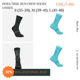 Tất Hoka Trail Run Crew Socks (Unisex)