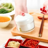 Dụng cụ xay tỏi ớt KÉO DÂY Mini Food