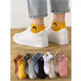 Túi 10 đôi tất Gấu cổ ngắn, vải Cotton êm chân, thoáng mát