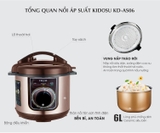Nồi áp suất điện đa năng 6 lít Kidosu