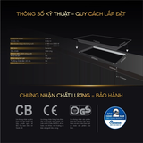 Bếp Từ Đôi Lắp Âm Bluestone ICB-6821