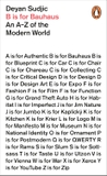 Deyan Sudjic B is for bauhaus