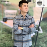 WEG Mens long sleeve flannel shirt