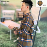 WEG Mens long sleeve flannel shirt