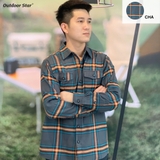 WEG Mens long sleeve flannel shirt