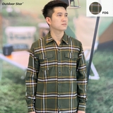 WEG Mens long sleeve flannel shirt