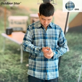 WEG Mens long sleeve flannel shirt