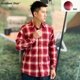 WEG Mens long sleeve flannel shirt