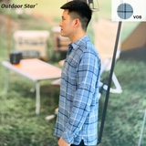 WEG Mens long sleeve flannel shirt