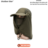 Sun Cap with Face and Neck Flap