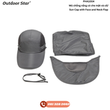 Sun Cap with Face and Neck Flap