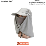 Sun Cap with Face and Neck Flap