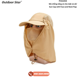 Sun Cap with Face and Neck Flap