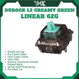 Switch Durock L2 Creamy Green | Durock | Linear 62g | Công tắc bàn phím cơ
